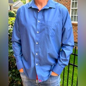 Chicago Cubs UNTUCKit Royal Long sleeve, Skim Fit Button Down.